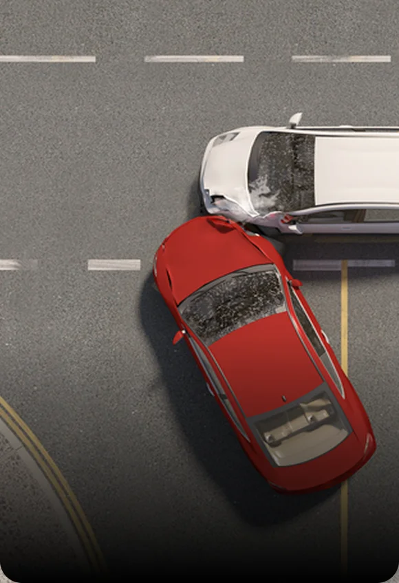 Moderate car crash